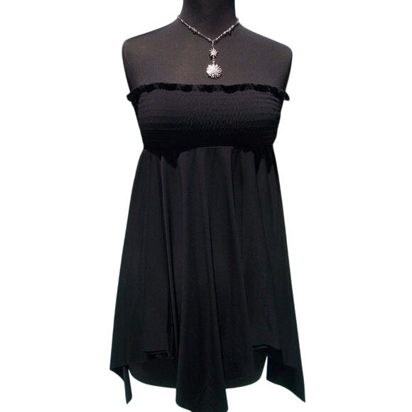 Cache Stretch Stitch Strapless Hanky Tunic Dress Also Worn Skirt New S/M $88 NWT - Picture 1 of 3